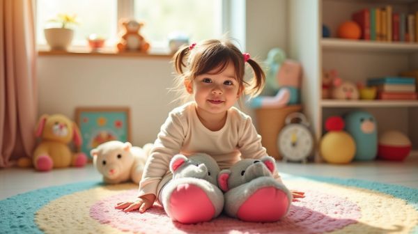 Offrez à votre fille des chaussons animaux confortables et ludiques